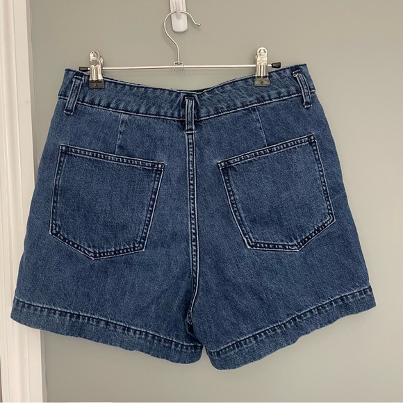 3 for $30 | Gap Denim 3.5" Jean Shorts High Rise Retro Vintage Style Dark Wash - Picture 6 of 12